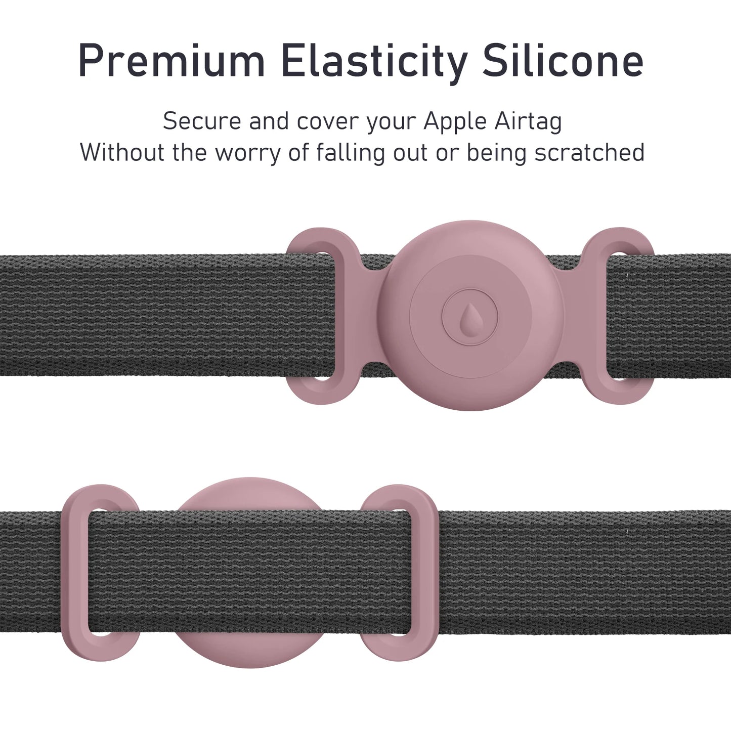 For Apple Airtag Case With Keychain Silicone Protective Cover For Airtag Dog Cat Collar Anti-Scratch Shell Luggage Backpacks