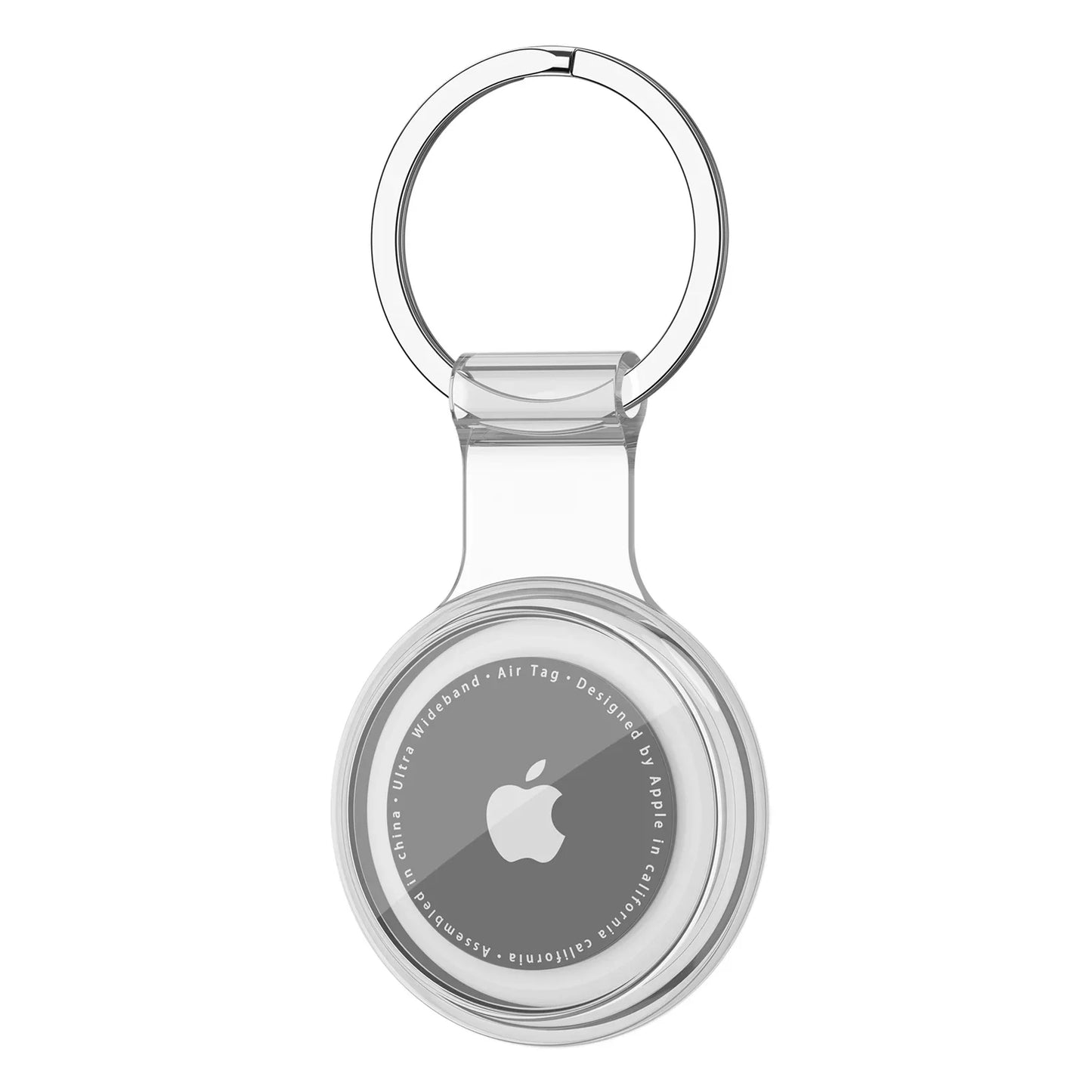 Clear TPU Case For Apple Airtag Cover Anti-lost Keychain Waterproof Protective Shell For Airtag Dog Cat Pet Collar Tracker Case