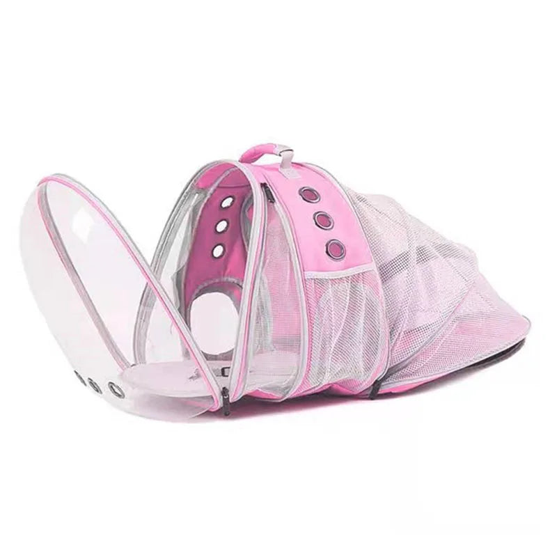 Astronaut Portable Cat Travel Bag, Breathable Space Capsule, Expandable Transparent Carrier, Pet Backpack for Dog, High Quality
