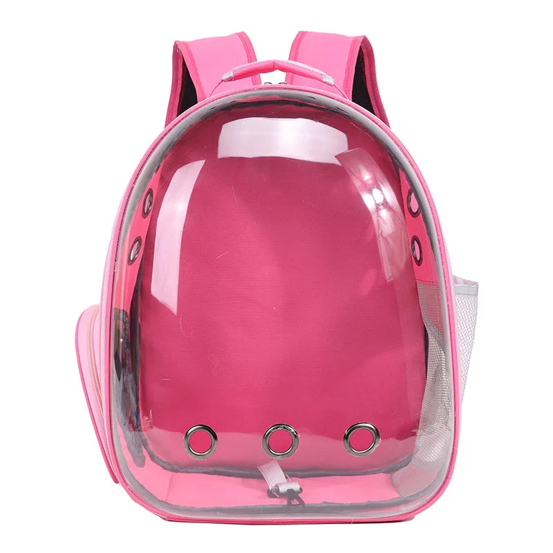 Portable Travel Carrier Backpack Transparent Pet Bag for Cats Dogs Supplies Outgoing Walking Breathable Bag for Pet Products
