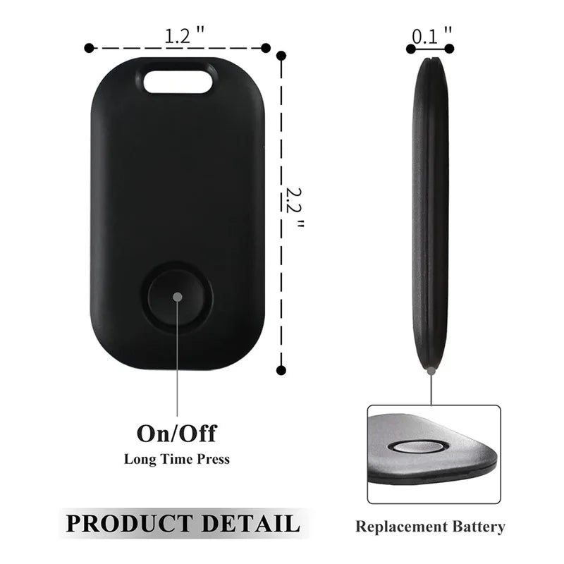 Pet Smart GPS Tracker Mini Anti-Lost Waterproof BT Locator Tracer For Pet Dog Cat Kids Car Wallet Key Collar Accessories