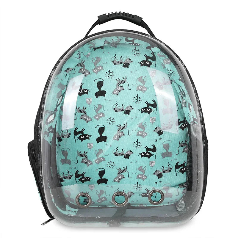 Portable Travel Carrier Backpack Transparent Pet Bag for Cats Dogs Supplies Outgoing Walking Breathable Bag for Pet Products