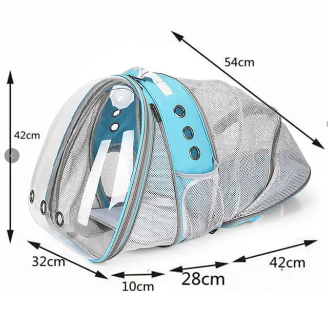 Astronaut Portable Cat Travel Bag, Breathable Space Capsule, Expandable Transparent Carrier, Pet Backpack for Dog, High Quality