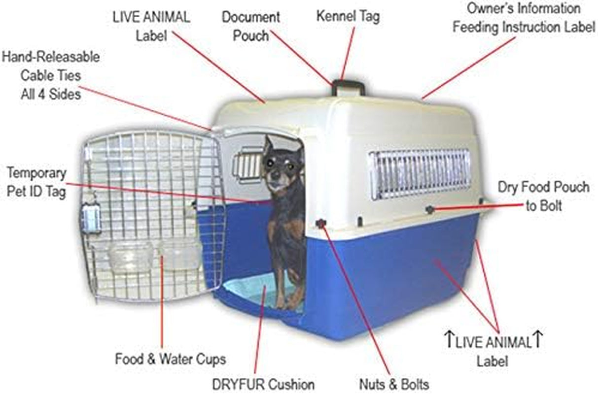 Complete - GT Deluxe Pet Airline Travel Kit with Pad