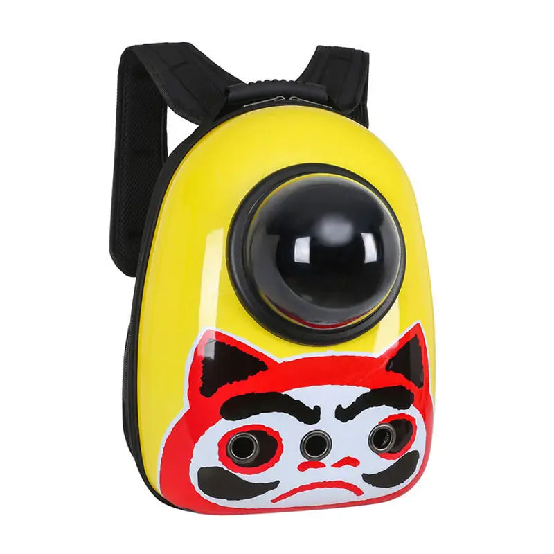 Outdoor Astronaut Bubble Pet Backpack, Portable Window Travel Bag, Breathable Space Capsule Carrier for Cat and Dog