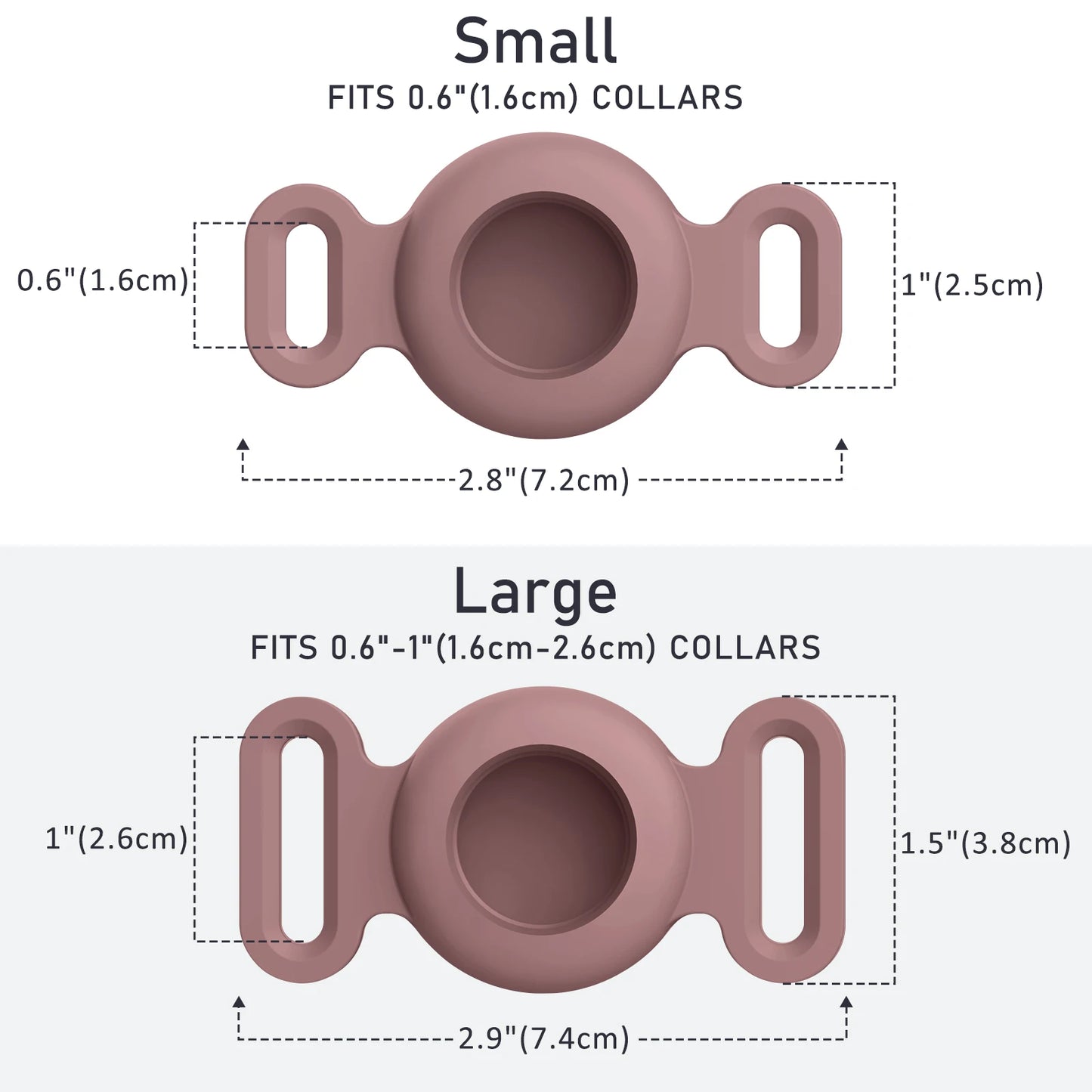 Silicone Apple Airtag Pet Collar Case
