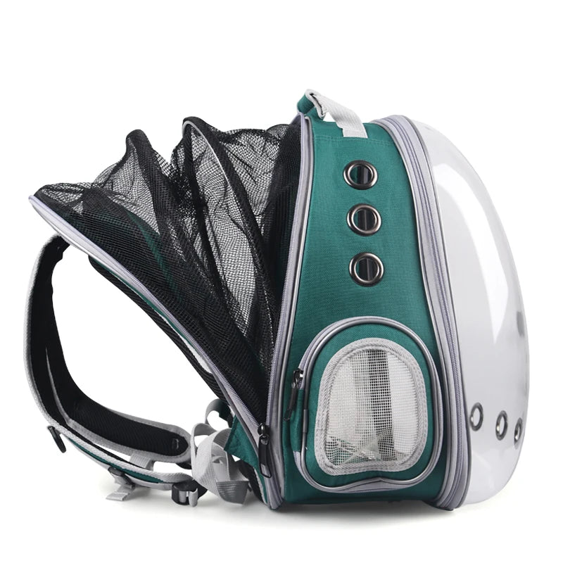 Astronaut Portable Cat Travel Bag, Breathable Space Capsule, Expandable Transparent Carrier, Pet Backpack for Dog, High Quality