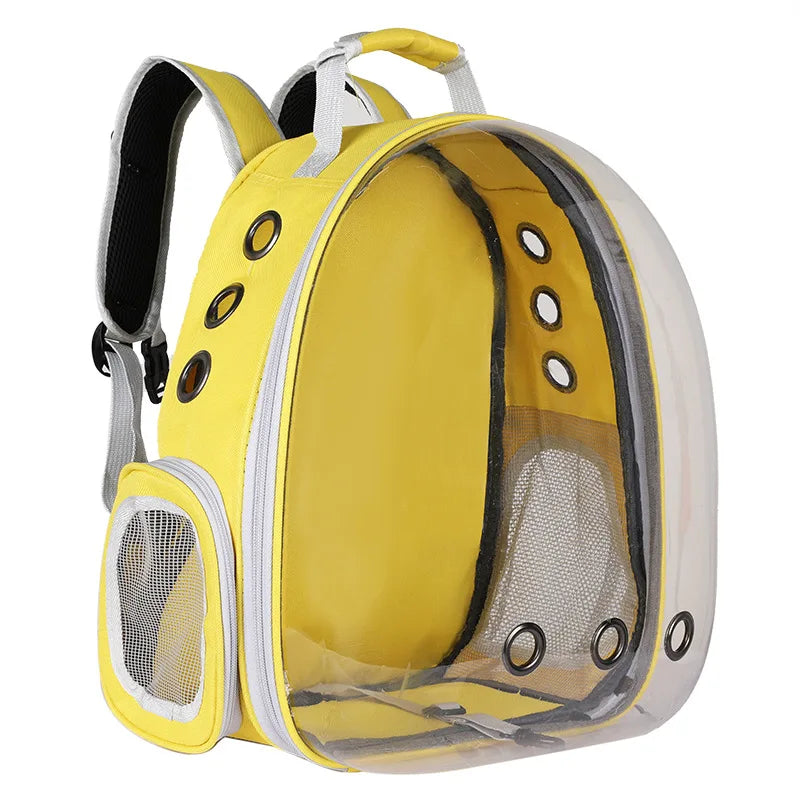 Portable Travel Carrier Backpack Transparent Pet Bag for Cats Dogs Supplies Outgoing Walking Breathable Bag for Pet Products