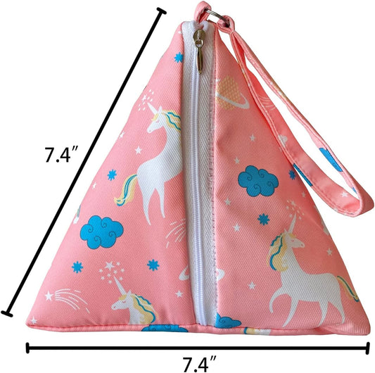 Handmade Sugar Glider Bonding Pouch Hamster Carrier Bag Small Animal Portable Travel Bag Breathable Vent for Squirrel Rat (Pink with Canvas Inner)