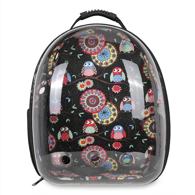 Portable Travel Carrier Backpack Transparent Pet Bag for Cats Dogs Supplies Outgoing Walking Breathable Bag for Pet Products