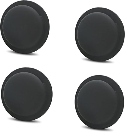 Soft Silicone for Apple Airtag Case for Apple Air Tag Holder Adhesive Sticker,Protective Air Tag Case for Kids & Dogs Collar 4 Pack[4 Black]