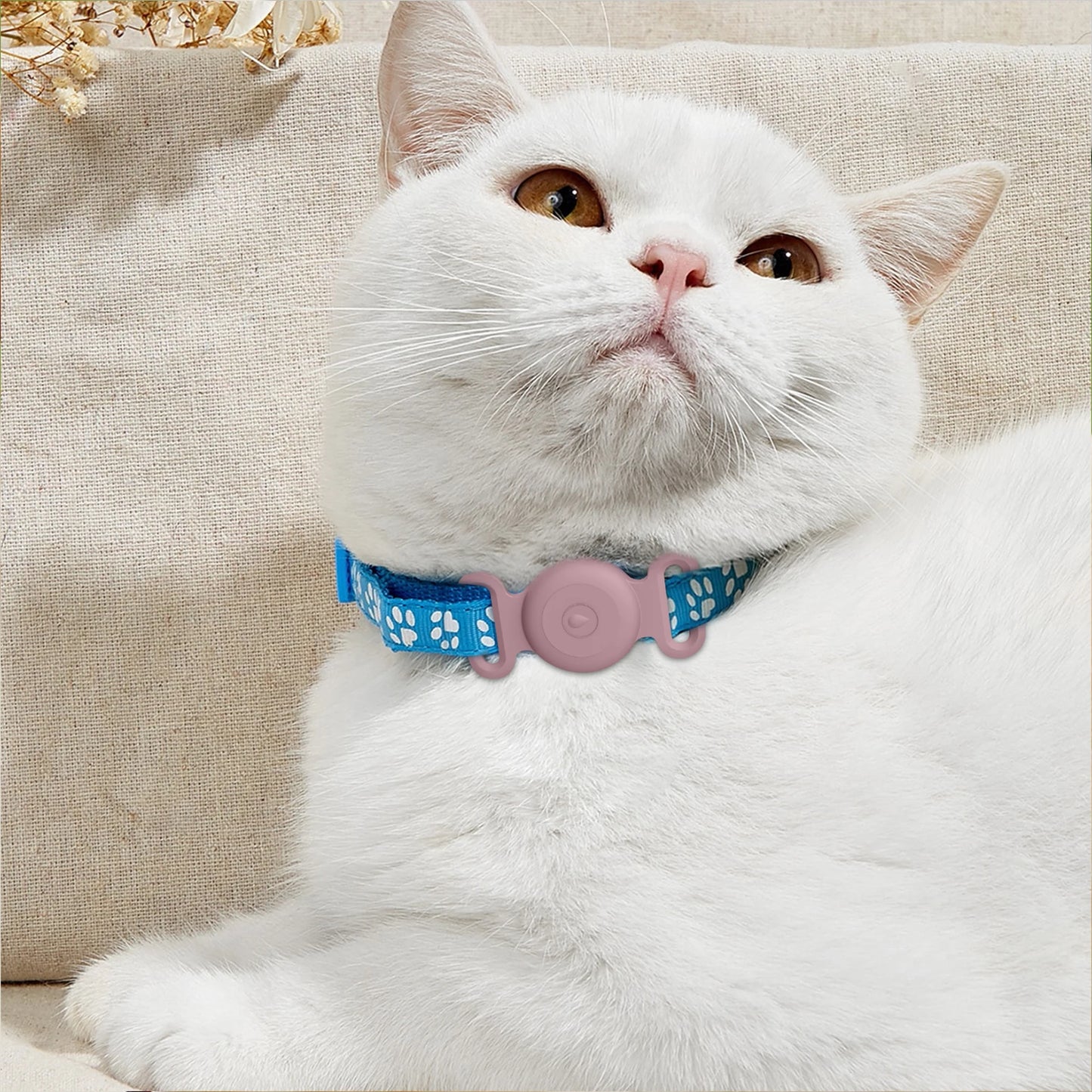For Apple Airtag Case With Keychain Silicone Protective Cover For Airtag Dog Cat Collar Anti-Scratch Shell Luggage Backpacks