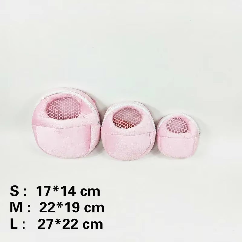 Small Pet Carrier Rabbit Cage Hamster Chinchilla Travel Warm Bags Guinea Pig Carry Pouch Bag Breathable