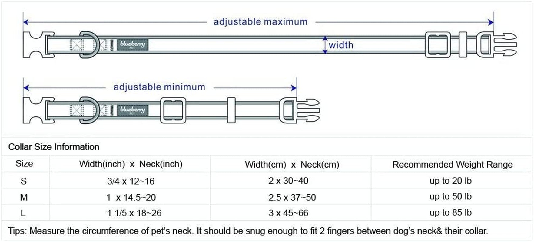 Soft & Safe 3M Reflective Neoprene Padded Adjustable Dog Collar - Lavender Pastel Color, Large, Neck 18"-26"