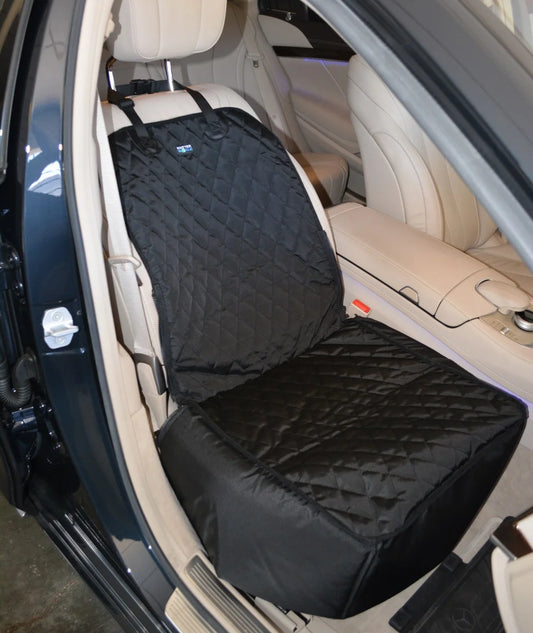 2 in 1 Front Car Seat Covers Pet Travel Protector Basket for Dog Cat Scratch Resistant Waterproof and Non-S