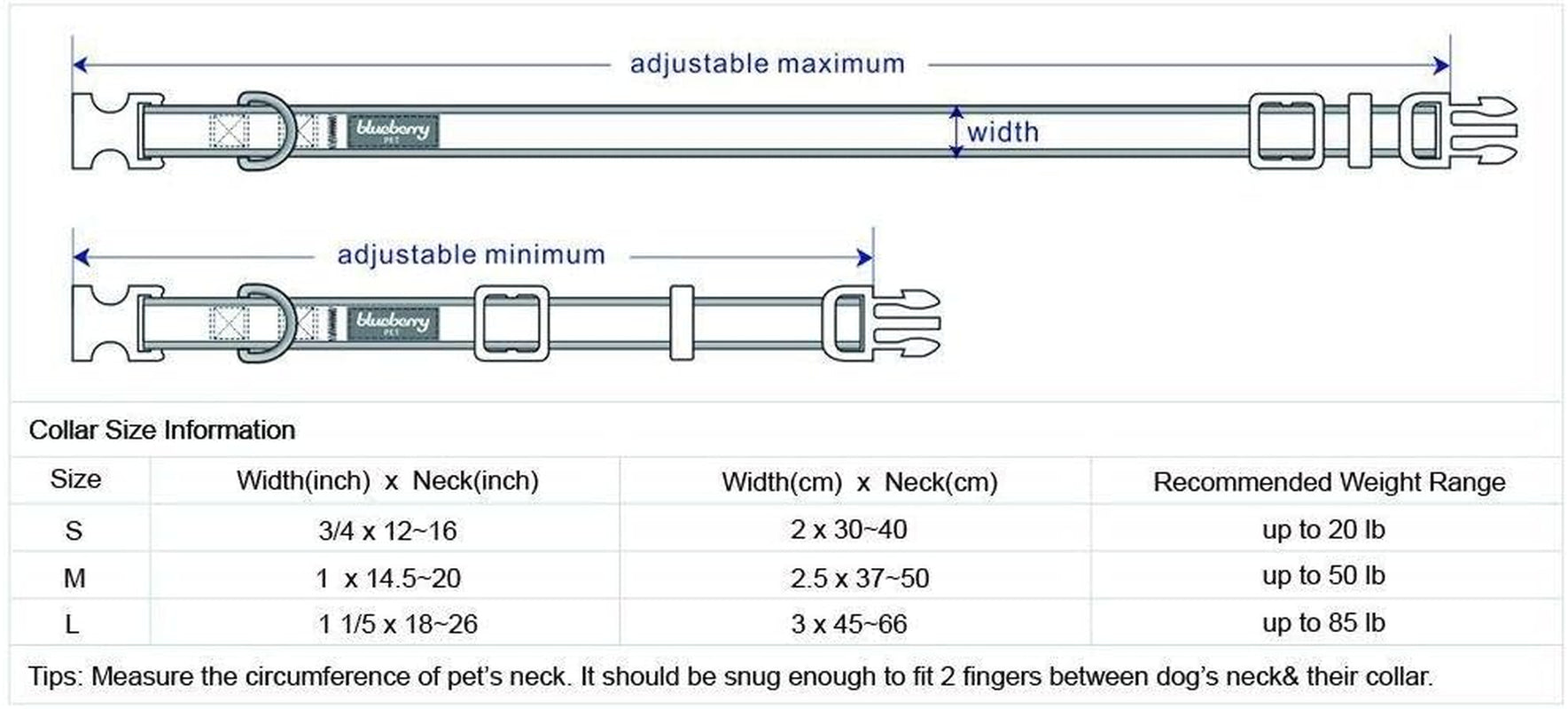 Soft & Safe 3M Reflective Neoprene Padded Adjustable Dog Collar - Lavender Pastel Color, Large, Neck 18"-26"