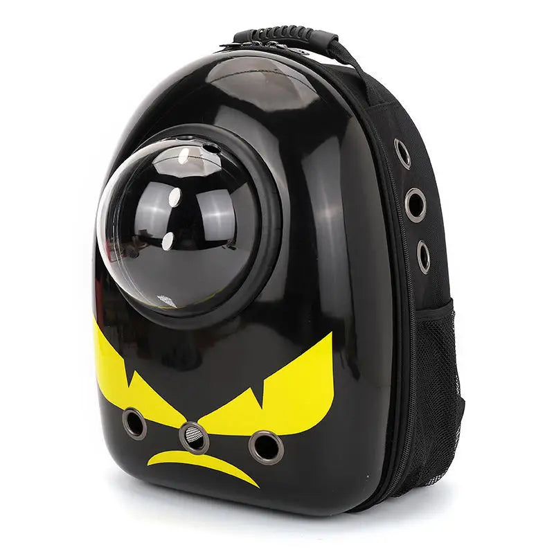 Outdoor Astronaut Bubble Pet Backpack, Portable Window Travel Bag, Breathable Space Capsule Carrier for Cat and Dog