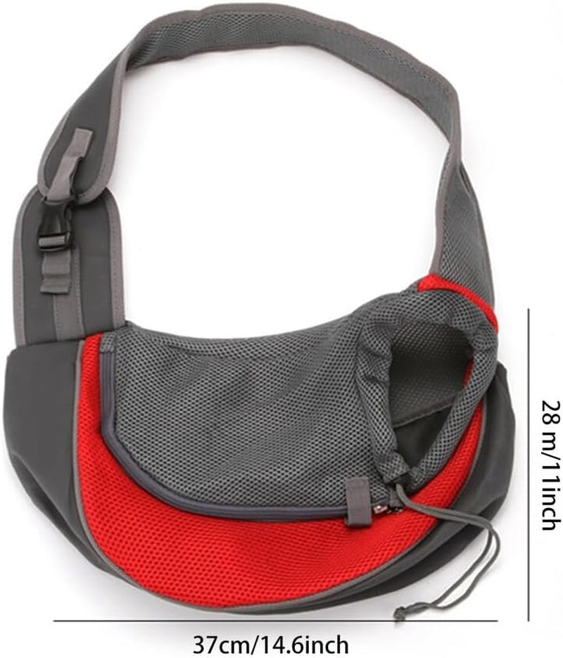 Pet Dog Sling Carrier Breathable Mesh Travel Sling Bag Carrier for Small Dogs Cats Rabbit Outdoor Travel