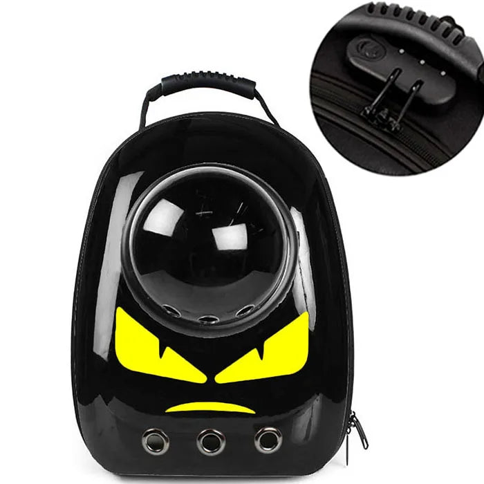 Outdoor Astronaut Bubble Pet Backpack, Portable Window Travel Bag, Breathable Space Capsule Carrier for Cat and Dog