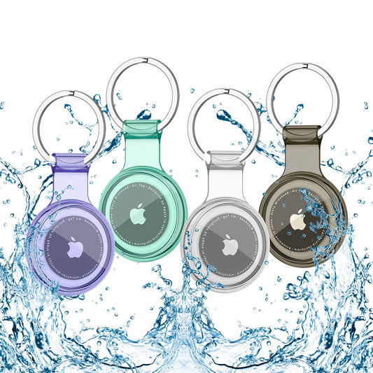 Clear TPU Case For Apple Airtag Cover Anti-lost Keychain Waterproof Protective Shell For Airtag Dog Cat Pet Collar Tracker Case