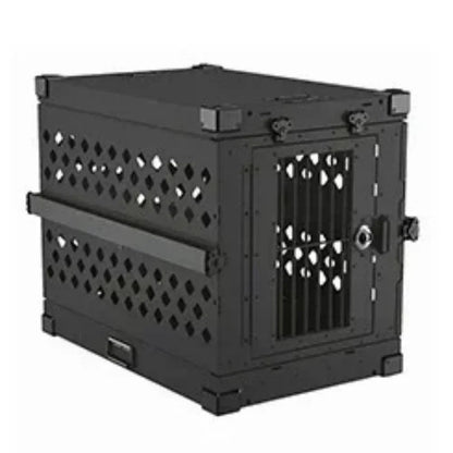 Heavy Duty Fully Collapsible Dog Crate Aluminium Alloy Medium and Large Dog Crate Folding Pet Car Crate Camping Travel IATA