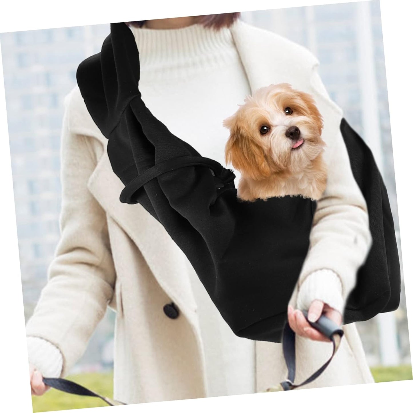 Pet Carrier Bag Outdoor Dog Backpack Pet Sling Bag Polyester Cat Carrying Pouch Breathable