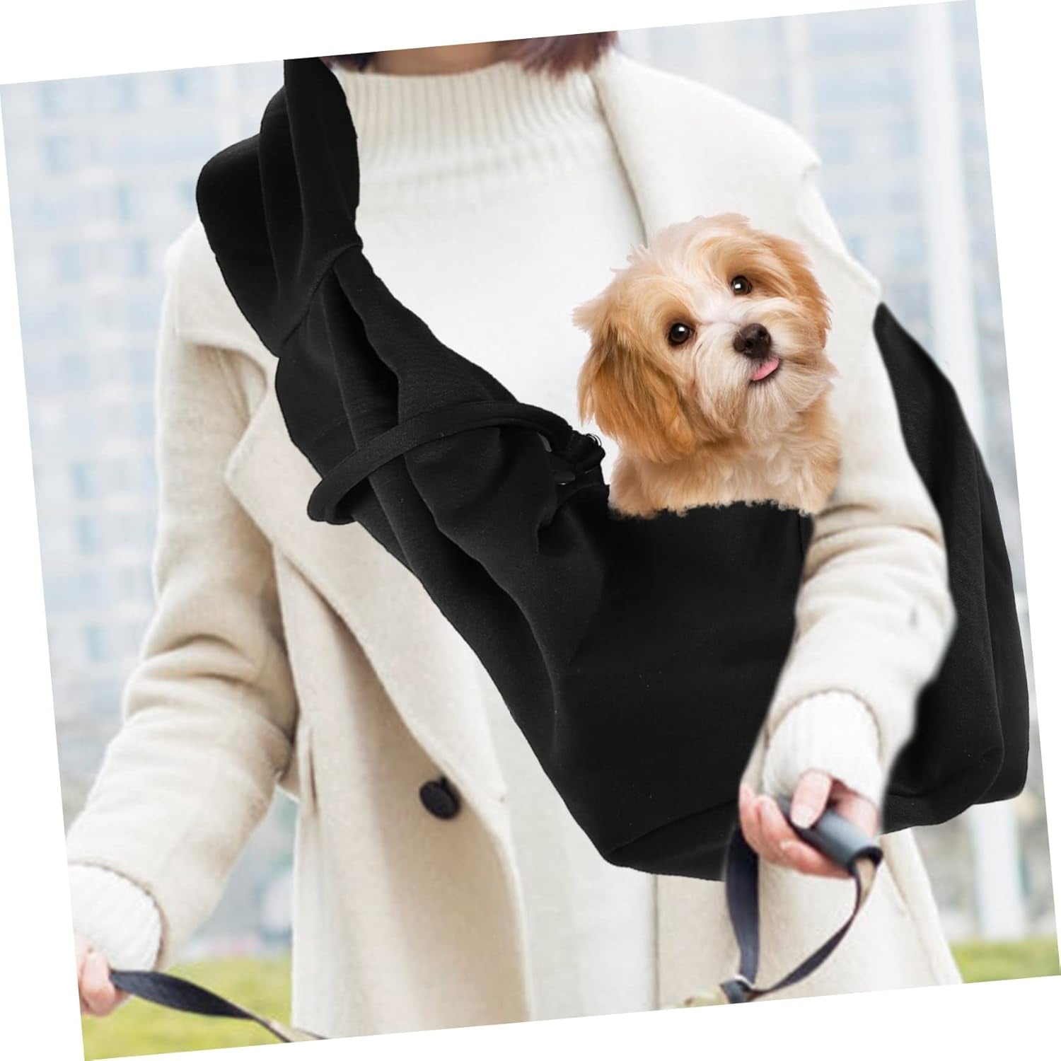 Pet Carrier Bag Outdoor Dog Backpack Pet Sling Bag Polyester Cat Carrying Pouch Breathable