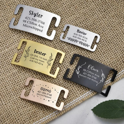 Personalized Silent Stainless Steel Pet ID