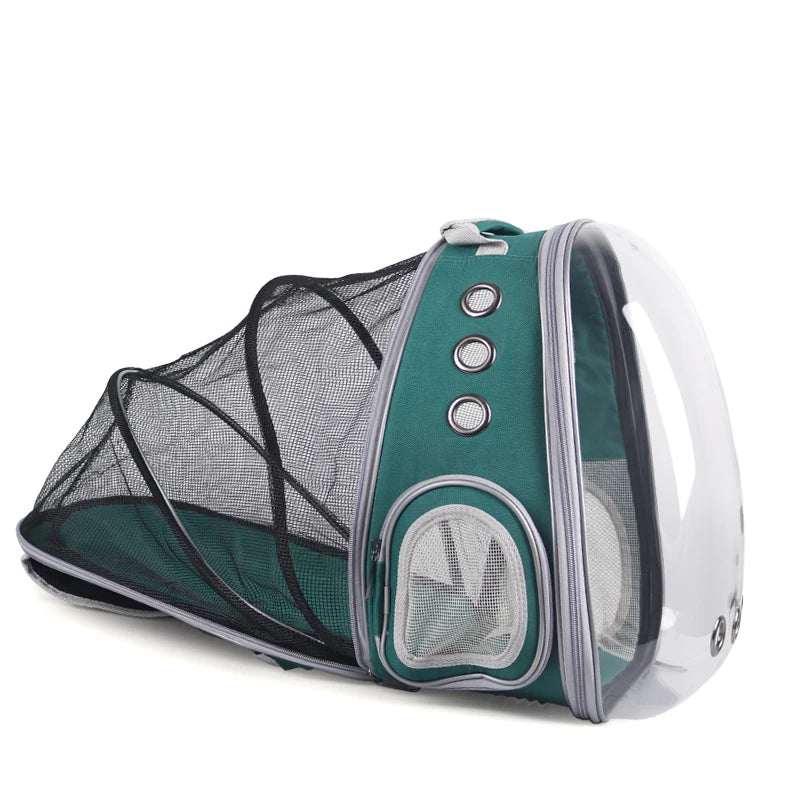 Astronaut Portable Cat Travel Bag, Breathable Space Capsule, Expandable Transparent Carrier, Pet Backpack for Dog, High Quality