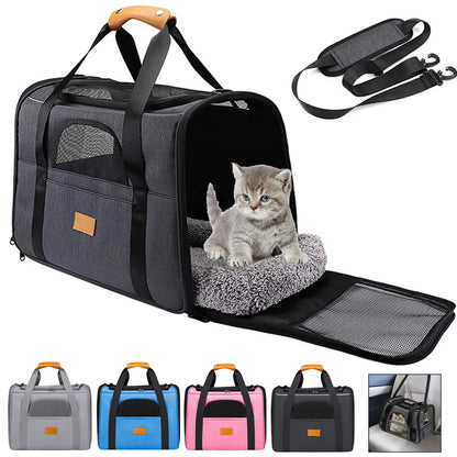 Foldable Mesh Cat Shoulder Travel Carrier