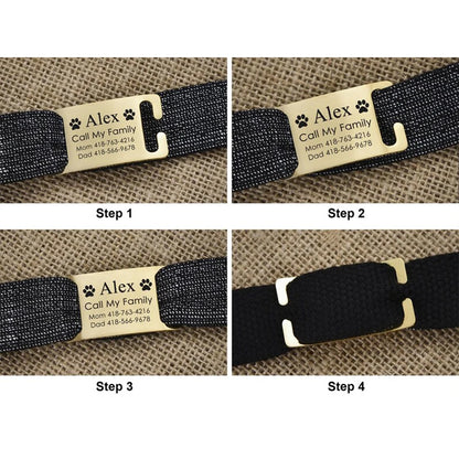 Personalized Silent Stainless Steel Pet ID
