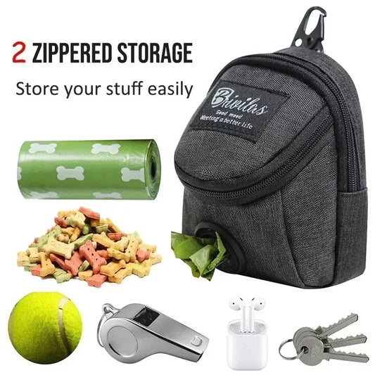 Multifunctional Portable Pet Treat Pouch Poop Dispenser Dog Training Bag Durable Outdoor Pet Accessories for Dogs and Cats