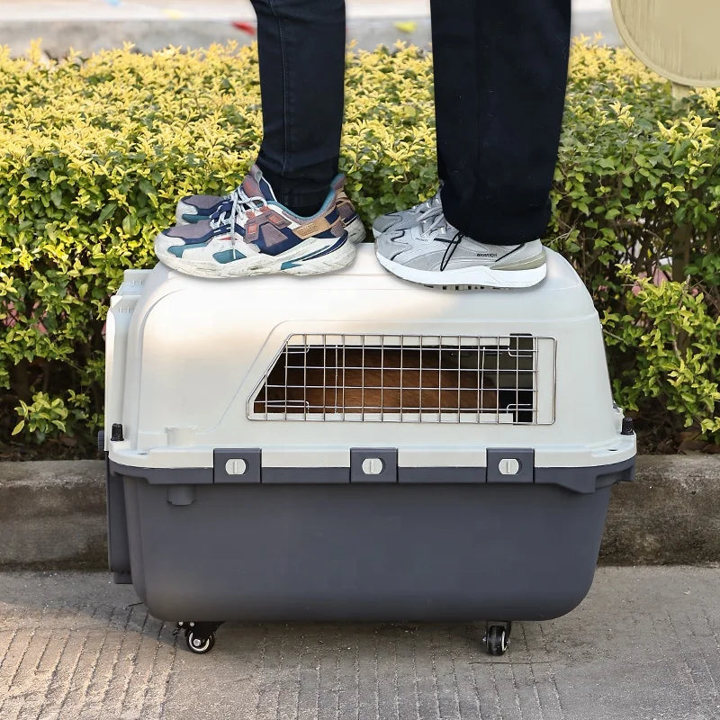 Aviation Plastic Portable Cat Dog Pet Cage Airline Approved Travel Pet Carrier For Small Animals