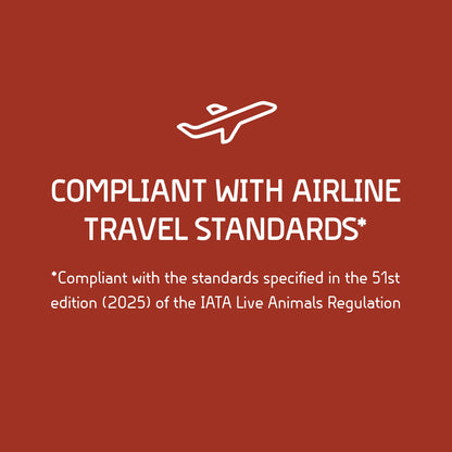 Airline Approved Plastic Dog Kennel with Wheels, Xxx-Large