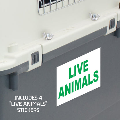 Airline Approved Plastic Dog Kennel with Wheels, Xxx-Large