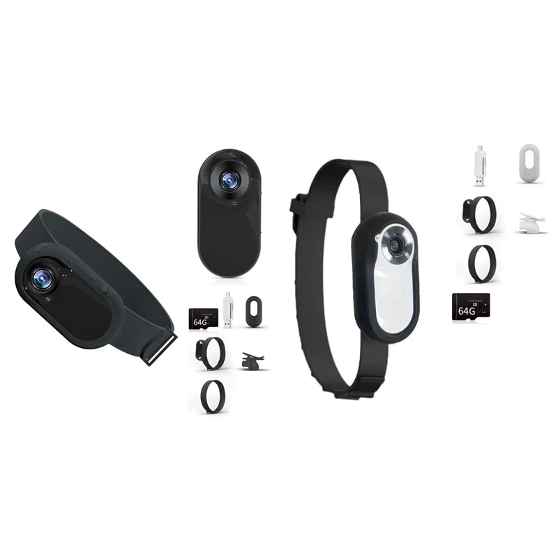 Hot-HD 1080P Dog Tracker Collar No Wifi Needed Cat Camera Collar Camera With Video Records Cat Dog Gift