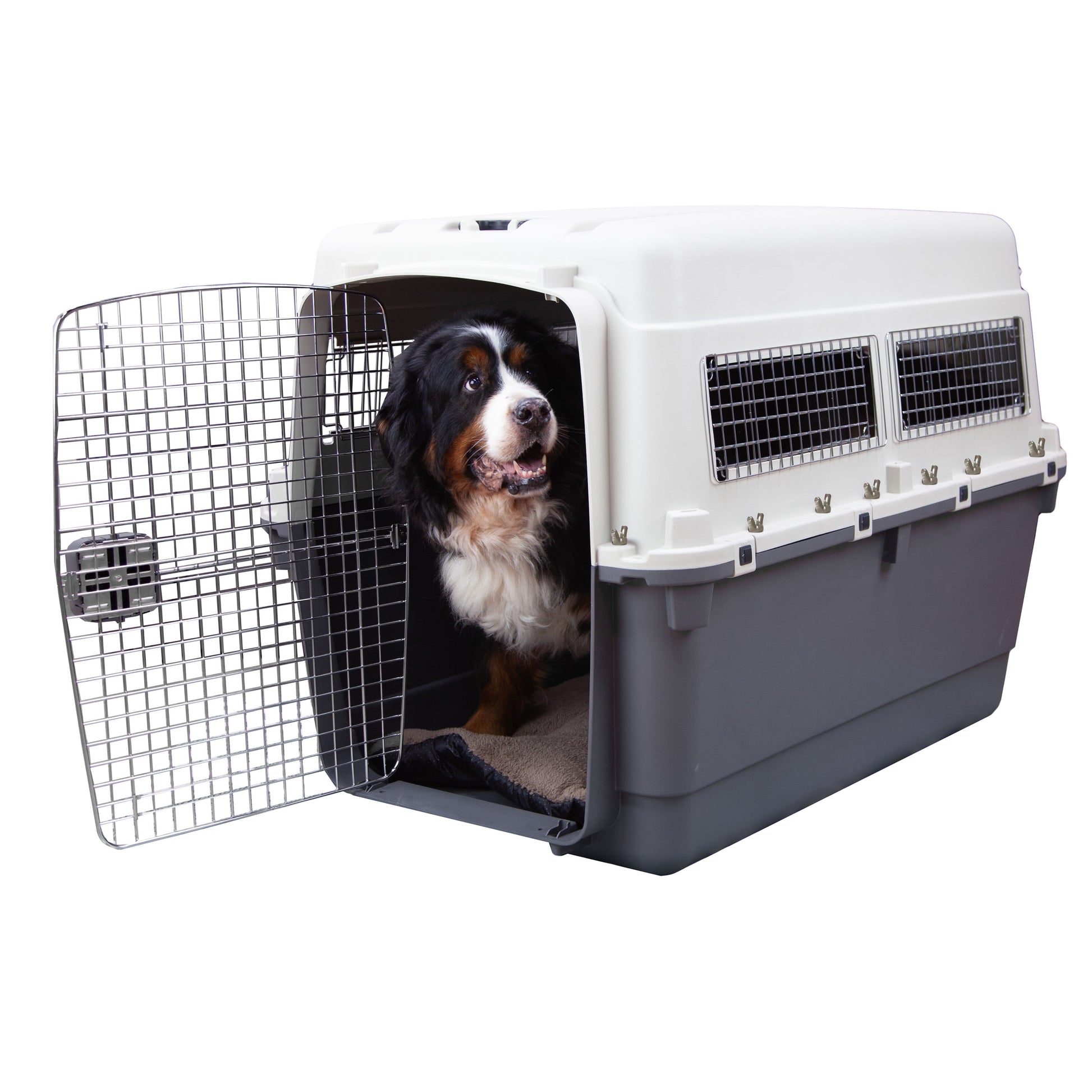 Airline Approved Plastic Dog Kennel with Wheels, Xxx-Large