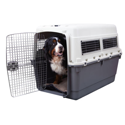 Airline Approved Plastic Dog Kennel with Wheels, Xxx-Large