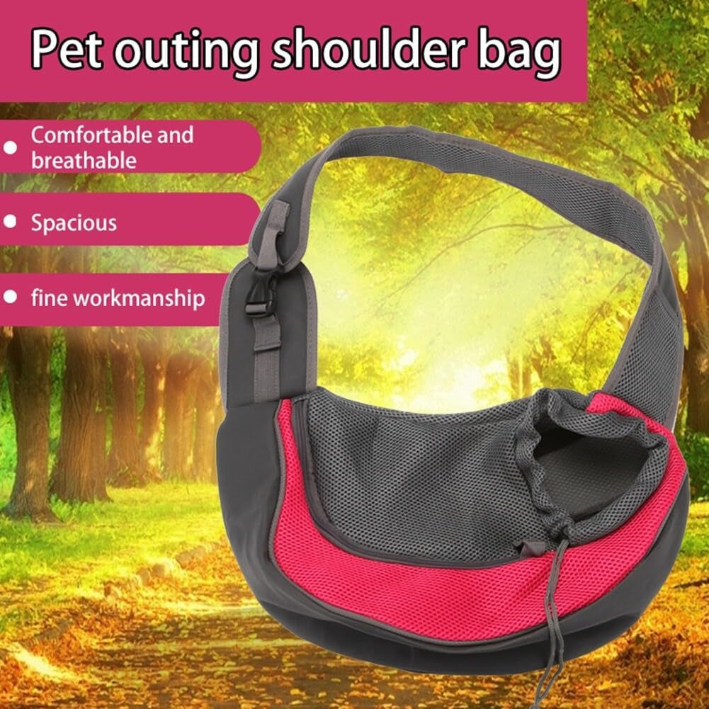 Pet Dog Sling Carrier Breathable Mesh Travel Sling Bag Carrier for Small Dogs Cats Rabbit Outdoor Travel