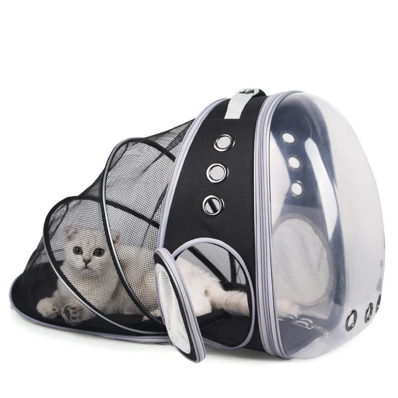 Astronaut Portable Cat Travel Bag, Breathable Space Capsule, Expandable Transparent Carrier, Pet Backpack for Dog, High Quality