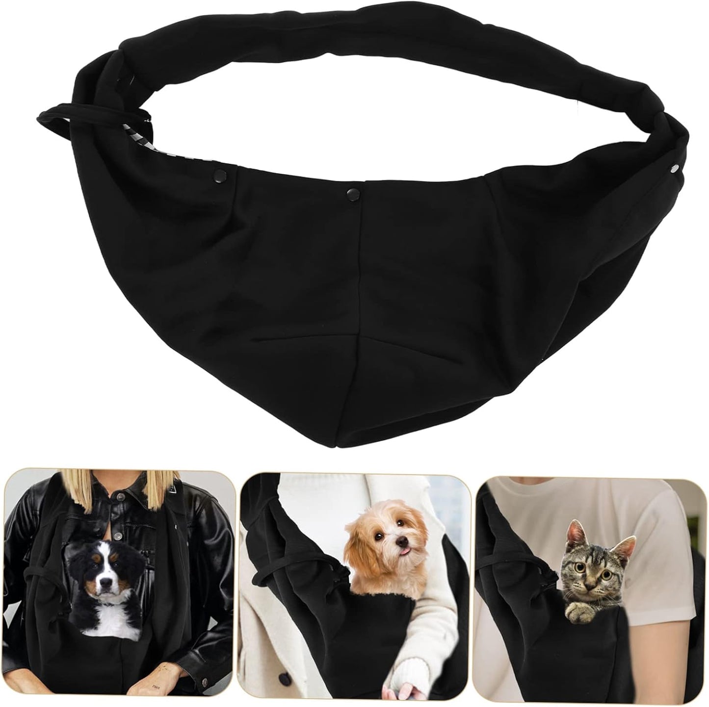 Pet Carrier Bag Outdoor Dog Backpack Pet Sling Bag Polyester Cat Carrying Pouch Breathable