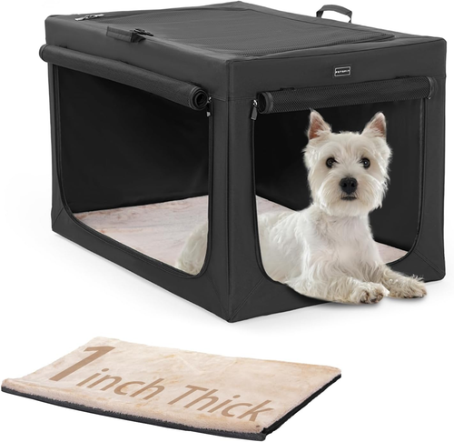 Collapsible Soft Dog Crate for Home Travel