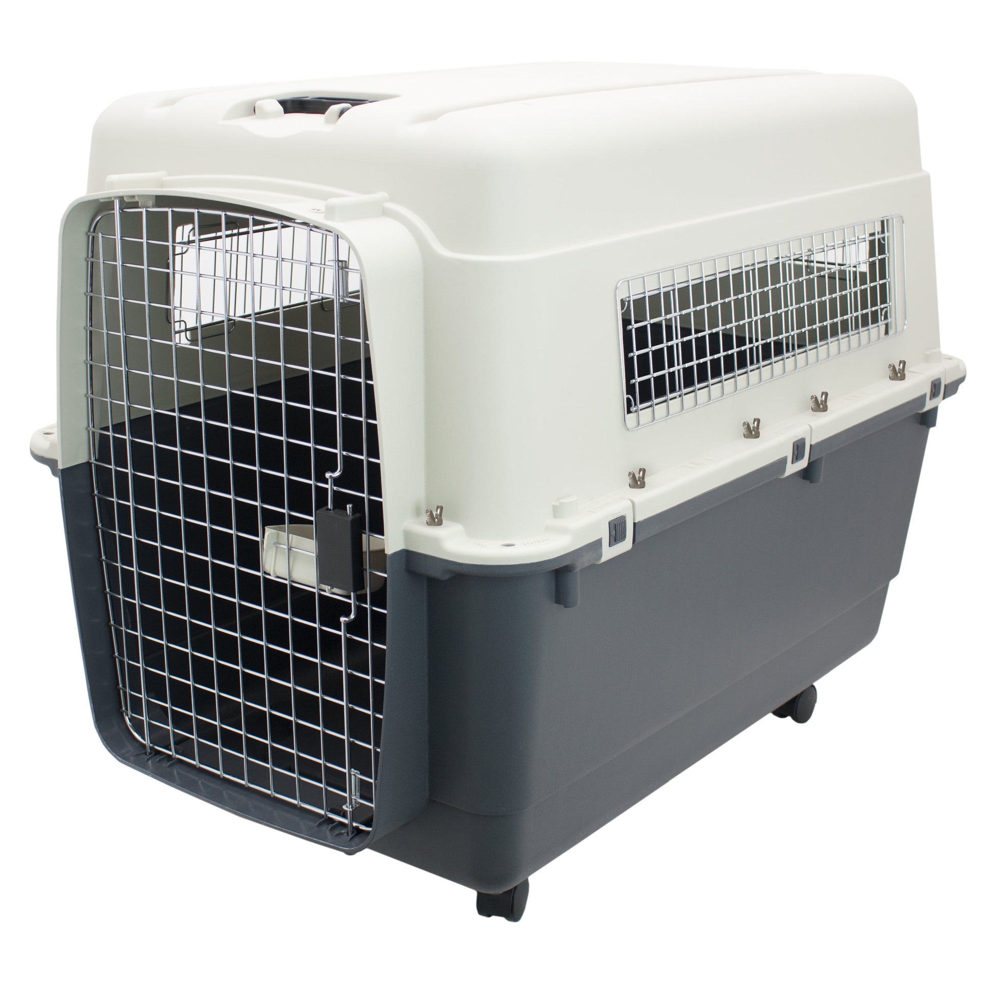 Airline Approved Plastic Dog Kennel with Wheels, Xxx-Large