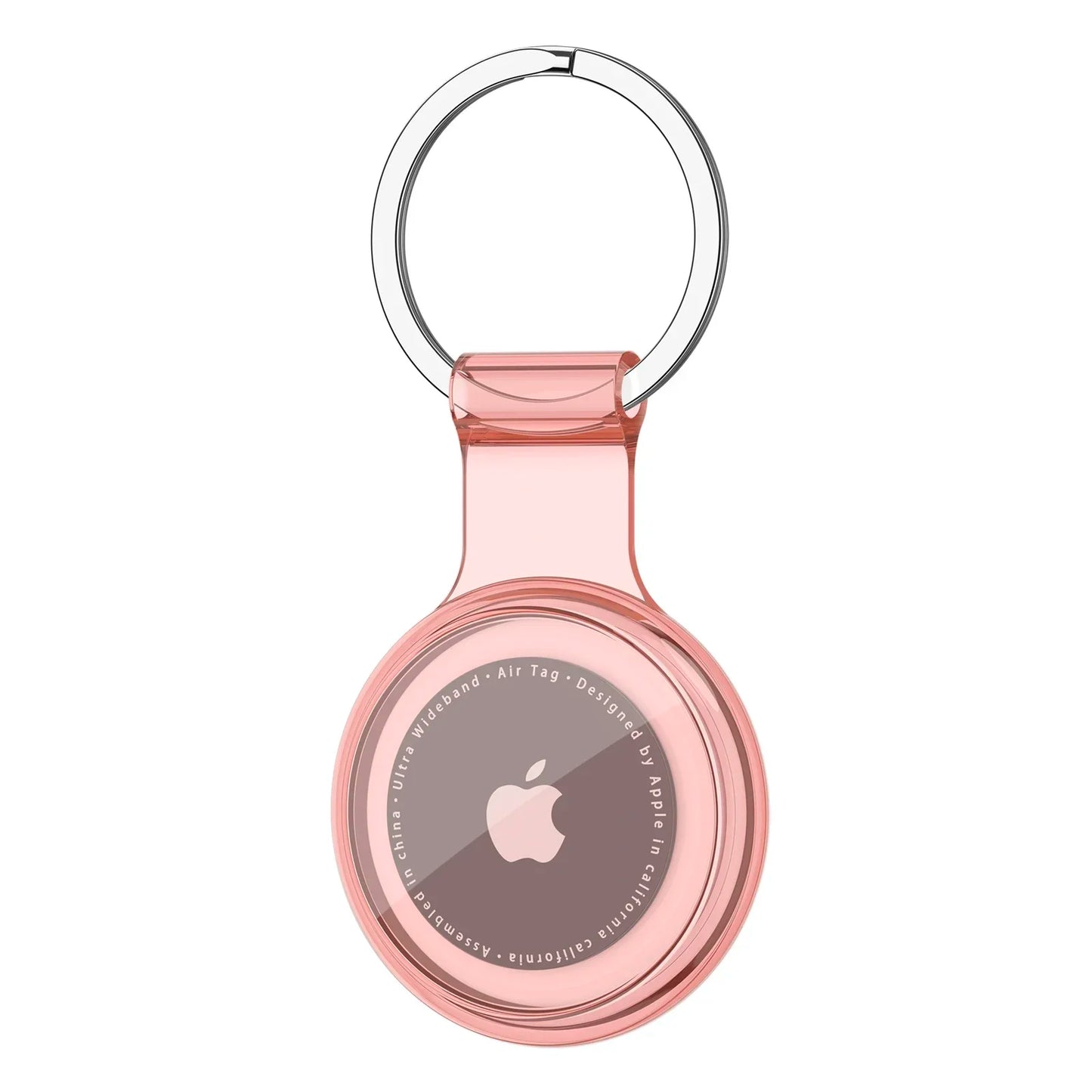 Clear TPU Case For Apple Airtag Cover Anti-lost Keychain Waterproof Protective Shell For Airtag Dog Cat Pet Collar Tracker Case