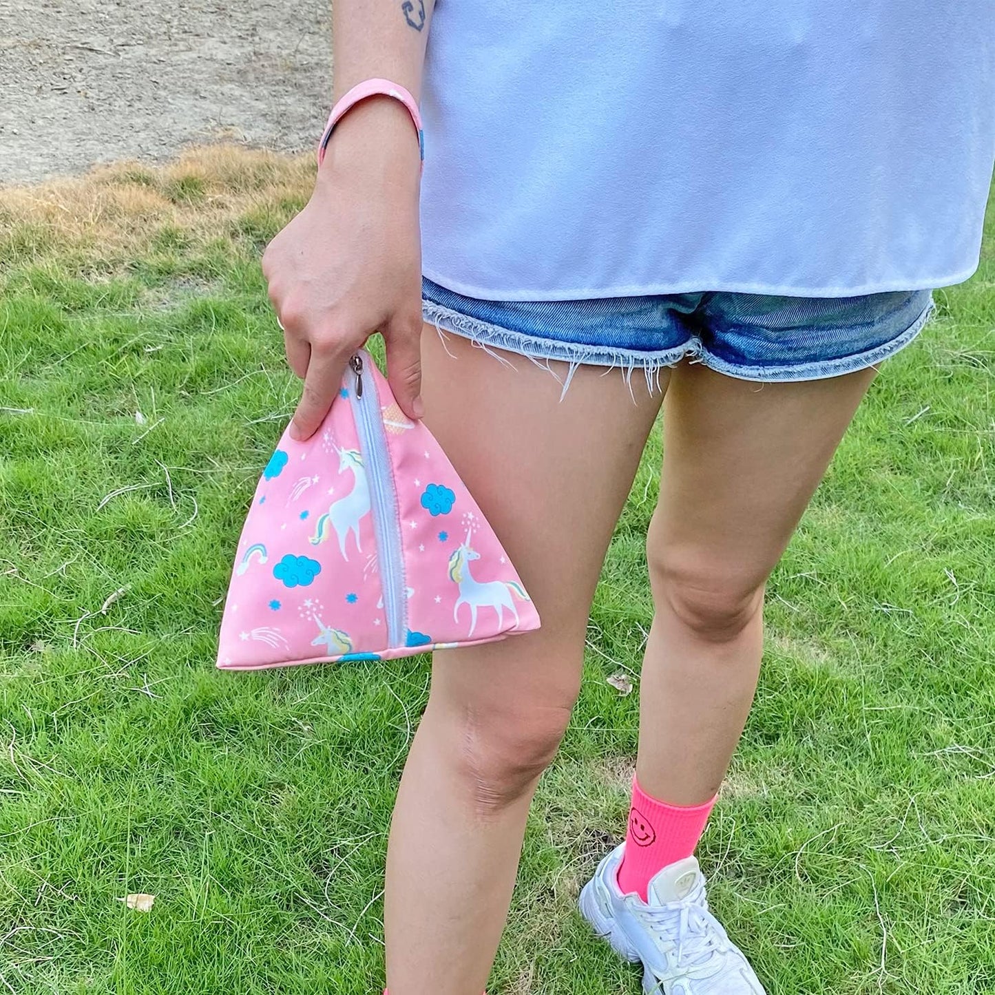 Handmade Sugar Glider Bonding Pouch Hamster Carrier Bag Small Animal Portable Travel Bag Breathable Vent for Squirrel Rat (Pink with Canvas Inner)