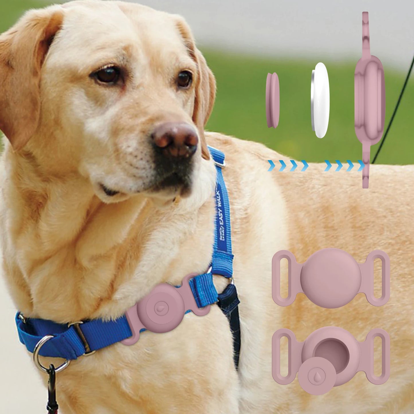 For Apple Airtag Case With Keychain Silicone Protective Cover For Airtag Dog Cat Collar Anti-Scratch Shell Luggage Backpacks