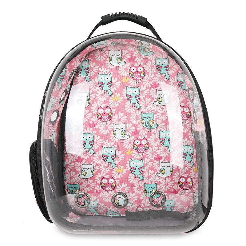 Portable Travel Carrier Backpack Transparent Pet Bag for Cats Dogs Supplies Outgoing Walking Breathable Bag for Pet Products