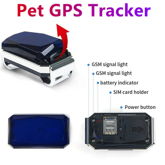 Dog GPS Tracker G12 Waterproof IP67 Geo-fence 200mA Battery Standby Mini GPS Locator For Dog GPS For Cat Collar Monitor FREE APP