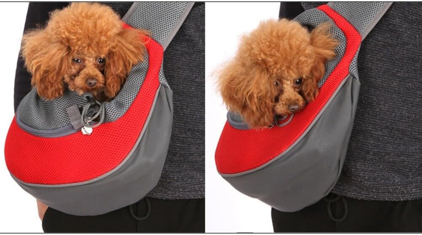 Pet Dog Sling Carrier Breathable Mesh Travel Sling Bag Carrier for Small Dogs Cats Rabbit Outdoor Travel