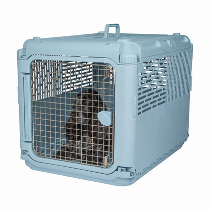 Sport Pet Designs, Dog Kennels, 30" Collapsible Plastic Pet Kennel/Crate, Blue, Medium